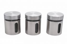 Set 3 recipiente tip borcan cu filet foto