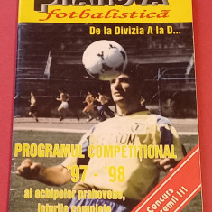 Agenda -program fotbal-Echipele Prahovene sezonul 1997-1998 (TOATE DIVIZIILE)