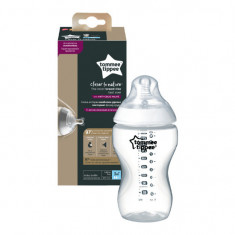 Biberon PP tetina de silicon Closer to Nature, +3 luni, 340 ml, Tommee Tippee