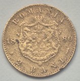 Romania 2 Bani 1880 - Carol I, Cupru, 20 mm, (NGH1) KM-11.2 (3)