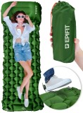 Saltea autogonflabila pentru camping, 190 x 60 cm, verde, MalTec 112759
