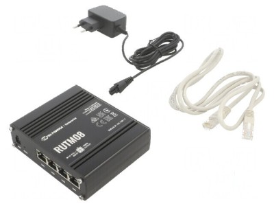 Ruter cu 4 porturi Ethernet, alimentator USB foto