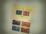 Colita si Serie Romania ( 4 valori) 1941 Fratia de Arme