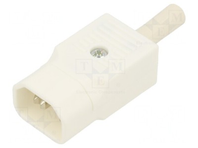 Conector Alimentare AC Tată C14 10A 250V Pe Cablu foto