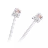 Cablu Extensie Telefon RJ11, 7.5m, Alb - Compatibil Universal