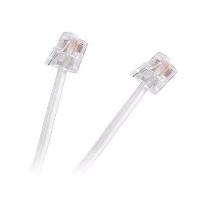 Cablu telefon extensie alb 7.5m RJ11 foto