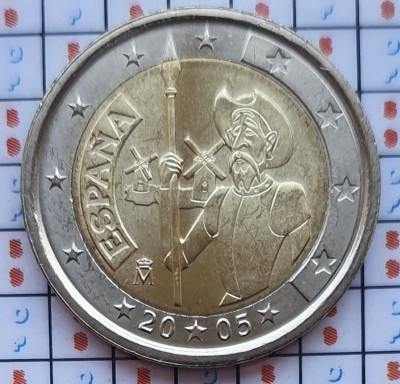 Spania 2 euro 2005 UNC - Don Quixote - km 1063 - E001 foto