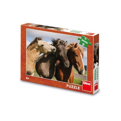 Puzzle 300 piese, Cai &amp;ndash; DINO TOYS foto