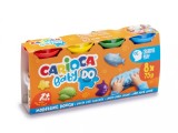 Plastilina Baby Dough pentru copii, set 8 culorix75 gr,+1 an