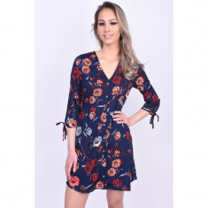 Rochie Mini Vero Moda Gwen 3/4 Ashanti Bleumarin foto