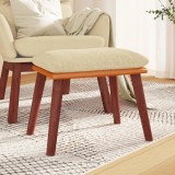 Cumpara ieftin Taburet, crem, 45x29,5x35 cm, textil &amp; piele ecologică