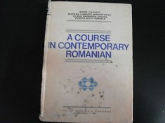 A Course In Contemporary Romanian (cotor Lipsa) - Boris Cazacu Matilda Caragiu Marioteanu Clara Geor, 20451