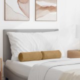 vidaXL Perne Bolster 2 pcs Maro &Oslash; 15 x 40 cm Țesătură din corduroy 42014293