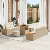 Set de canapele pentru grădină 8 pcs Bej, crem 80 x 80 x 71 cm