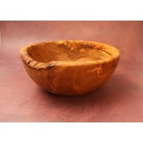 Fructieră sau Salatieră Basilicata din lemn de măslin 22 x 9 cm