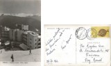 *Romania, Sinaia, Hotelul turistic &quot;Cota 1400&quot;, carte postala ilustrata, circulata intern, 1963, Printata