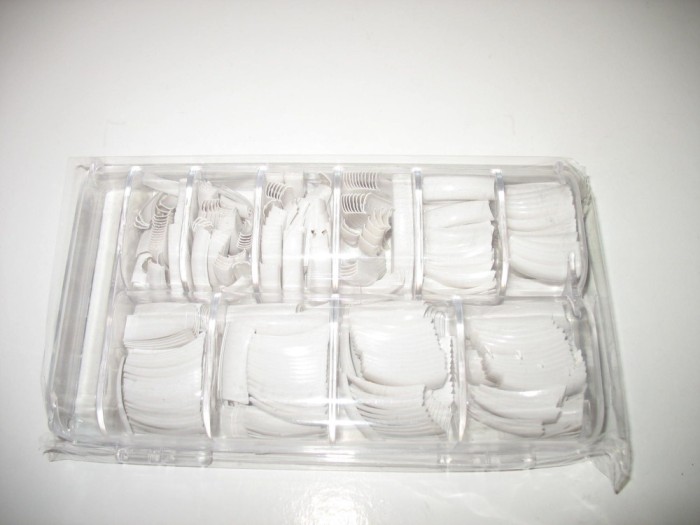 Tipsuri Unghii False French Albe 500buc