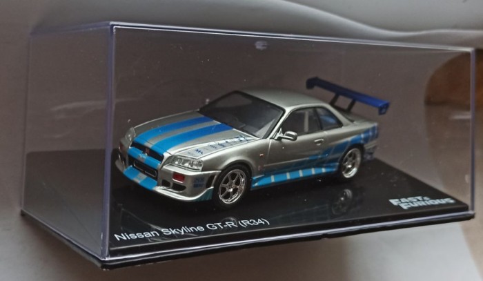 Macheta Nissan Skyline GT-R R34 Brian Fast and Furious - IXO/Altaya 1/43
