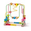 Jucarie educativa lemn Woodyland, centru activitati, labirint animale, abac, motricitate, +12 luni, baieti, fete, 25.5x15x17 cm