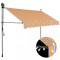 vidaXL Copertină retractabilă manual cu LED, galben &amp; albastru, 300 cm 145852