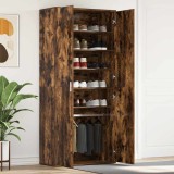 vidaXL Cabinet Pantofi Stejar Afumat 80x39x180 cm Lemn Prelucrat