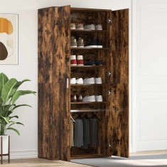 vidaXL Dulap pentru pantofi cu ușă Maro 80 x 39 x 180 cm Lemn compozit 3333870