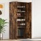 vidaXL Cabinet Pantofi Stejar Afumat 80x39x180 cm Lemn Prelucrat