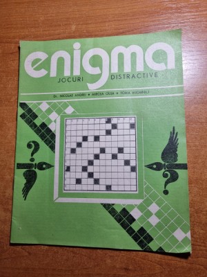 revista de rebus enigma - 30 aprilie 1977 - total necompletata foto