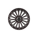 Set 4 Capace Roti 15 inchi (R15) Dino Negru, Compatibile cu Mazda