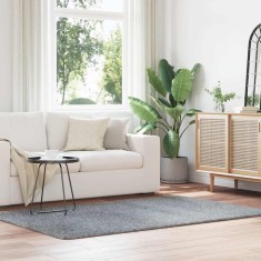 vidaXL Covor shaggy cu pom &icirc;nalt, NAVARRA, gri deschis, 130x200 cm 4102834