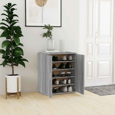 vidaXL Pantofar, gri sonoma, 60x35x70 cm, lemn prelucrat foto
