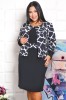 Rochie Gavis Stil Compleu Negru - 56Marimea, Yves
