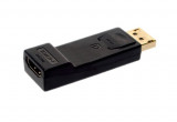 Adaptor mufa DisplayPort (DP)la HDMI Active, suporta rezolutie Full HD, convertor DP tata la HDMI mama