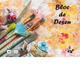 Bloc desen A4, 16 file, coperta policromie, 120 g/mp