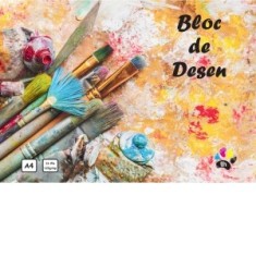 Bloc desen A4, 16 file, coperta policromie, 120 g/mp