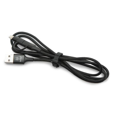 Cablu Incarcare Wolf 2 in 1 Cable 1.2m foto