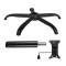 Set placuta balans metalica 20 cm x 15 cm, baza 64 cm si cilindru piston, gaz, pentru scaune birou, negru, 35 cm