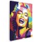 Tablou portret Marilyn Monroe WPAP pop art, multicolor 1384 Tablou canvas pe panza CU RAMA 60x80 cm