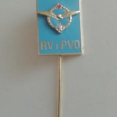 M3 I 30 - Insigna - tematica aviatie - inscriptia RV i PVO