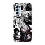 Husa compatibila cu Oppo A54 5G, Viceversa, model Manga Tokyo Ghoul, Silicon, TPU, Transparent, Carcasa