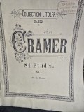 Cramer, 84 etudes, vol.I - L. Benda partitura