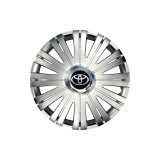 Set 4 capace roti Cu Inel Cromat Active R16 Compatibil Cu Toyota