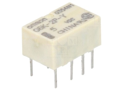 Releu electromagnetic DPDT 5V foto