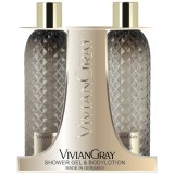 Cumpara ieftin Vivian Gray Gemstone Ylang Vanilla - set gel de dus si lotiune de corp, 2 300 ml