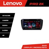 Navigatie Android Seat Ibiza 2008-2014 Lenovo QLED 2K 8GB+256GB 360