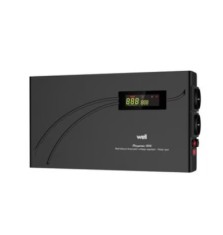Stabilizator automat de tensiune cu releu Well Slimpower, 1500VA/900W