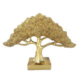 Cumpara ieftin Statueta decorativa, Copac auriu, 33 cm, 532H