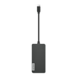 Hub USB Lenovo USB-C, 5 porturi, HDMI, Gri