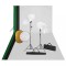 vidaXL Set studio foto cu lămpi, fundal și reflector 3067117