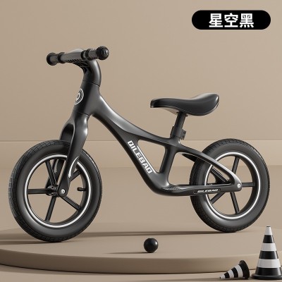 Children&amp;#039;s balance bike without pedals 2 in 1 sliding scooter - Color: Starry Black 14 inches foto